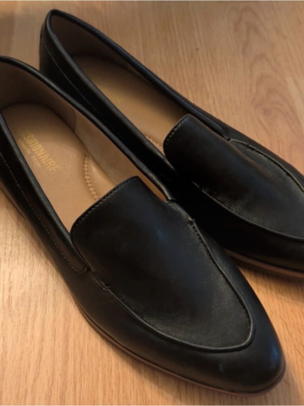 Cushionaire Classic Black Leather Slip-On Loafers - Unbranded